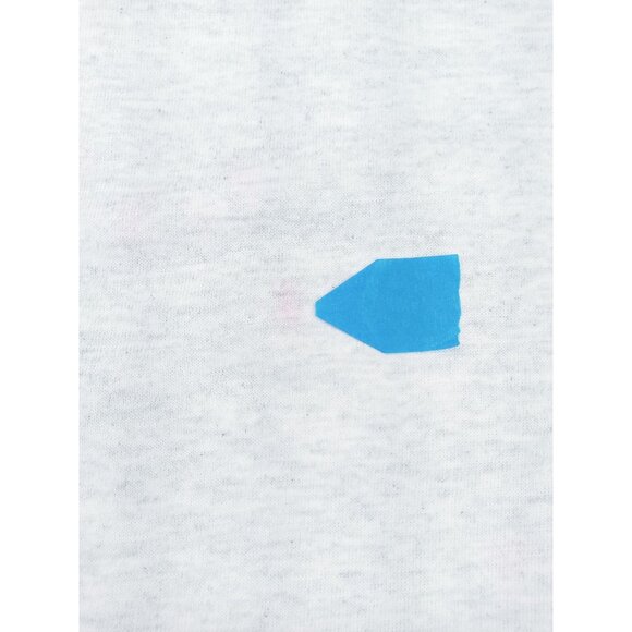 Vintage Fruit Of The Loom Ringer T Shirt Grey Pink New Men Large Single Stitch - Picture 8 of 10